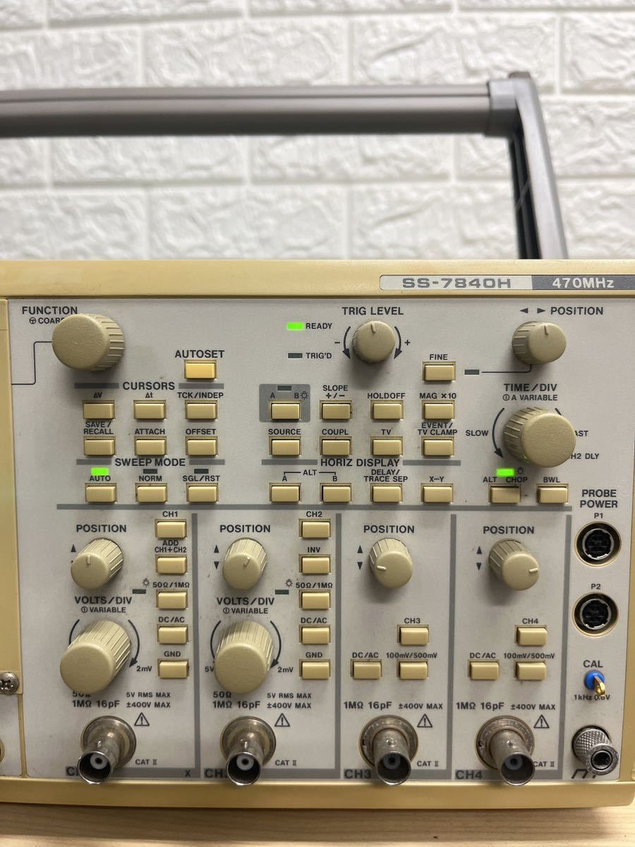 IWATSU/岩通 アナログオシロスコープ OSCILLOSCOPE SS-7840H