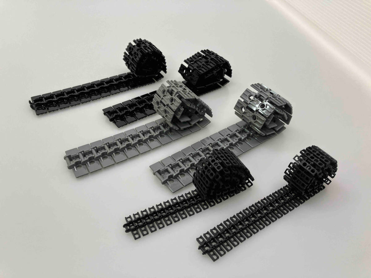 正規品 LEGO レゴ キャタピラ パーツ 大 灰色 黒 各50個 ＋ リンク 