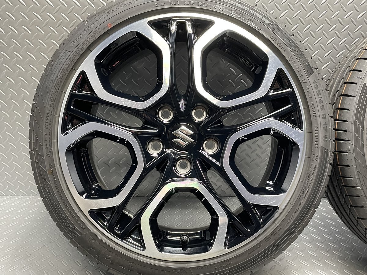 新車外し】スイフトスポーツZC33S純正 17x6.5J+50 5穴114.3 