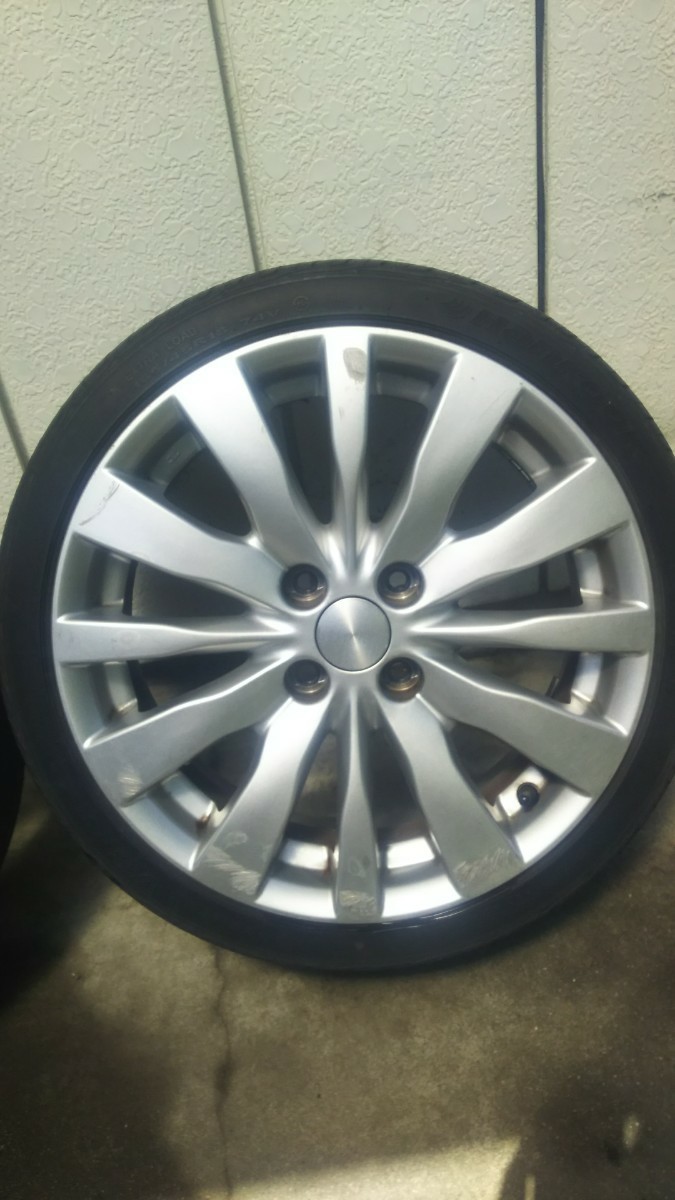 軽バン軽トラに引っ張りタイヤ165/45R16スズキ純正ホイール16インチ6J 