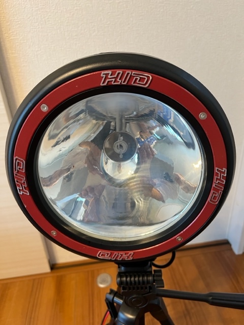 中古】大型 HID 2台セット ライトトラップ 灯火採集 三脚付き 6，000  