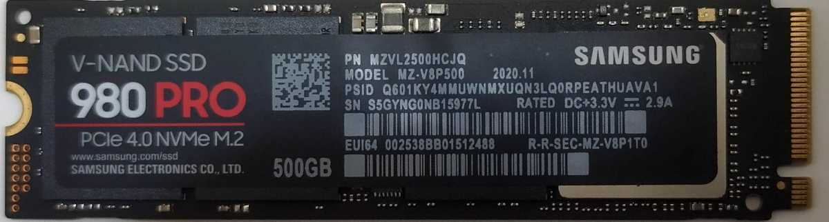格安最終価格！！☆Samsung M.2 SSD NVMe SSD 980 Pro 500GB☆MZ 