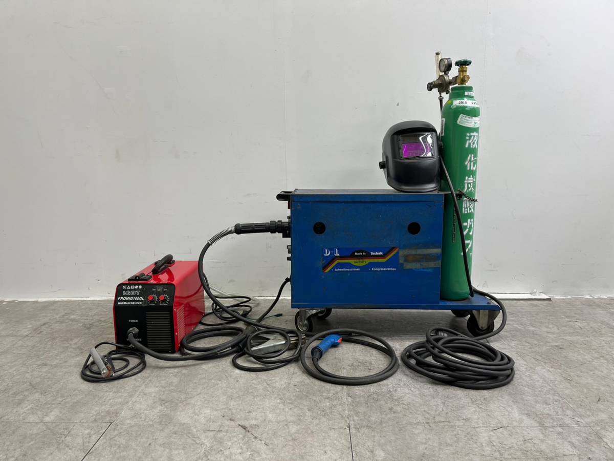 T3438☆溶接機☆KOMPAKT MIG-MAG 200/25☆PROMIG100GL☆炭酸ガスボンベ  