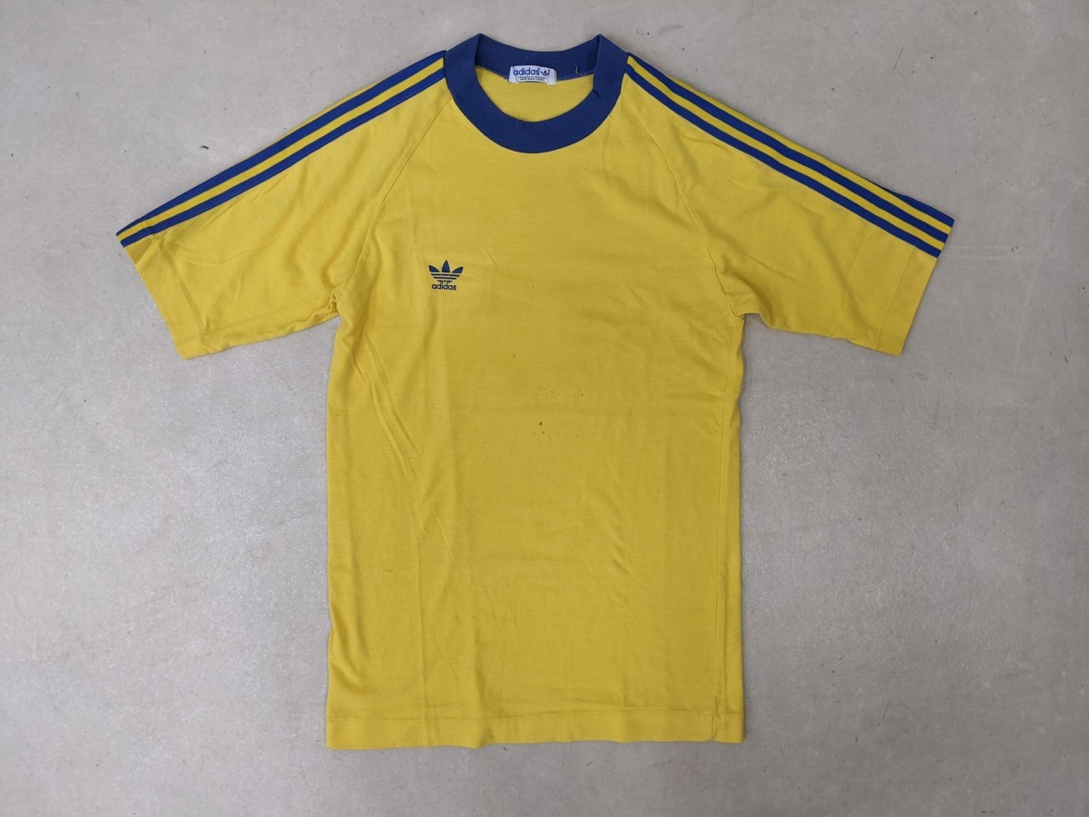 6．80s adidas デサント製アディダス 6番 フロント三つ葉トレフォイル 