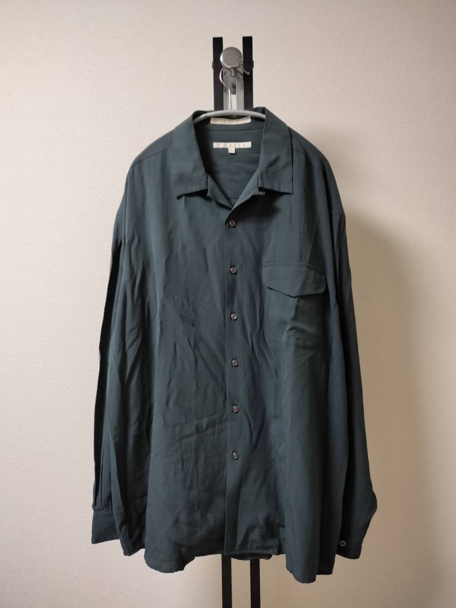 PERRY ELLIS/ペリーエリス/90's/ヴィンテージ/Open Collar Rayon Shirt/オープンカラーレーヨンシャツ/SIZE XL/ビッグシルエット