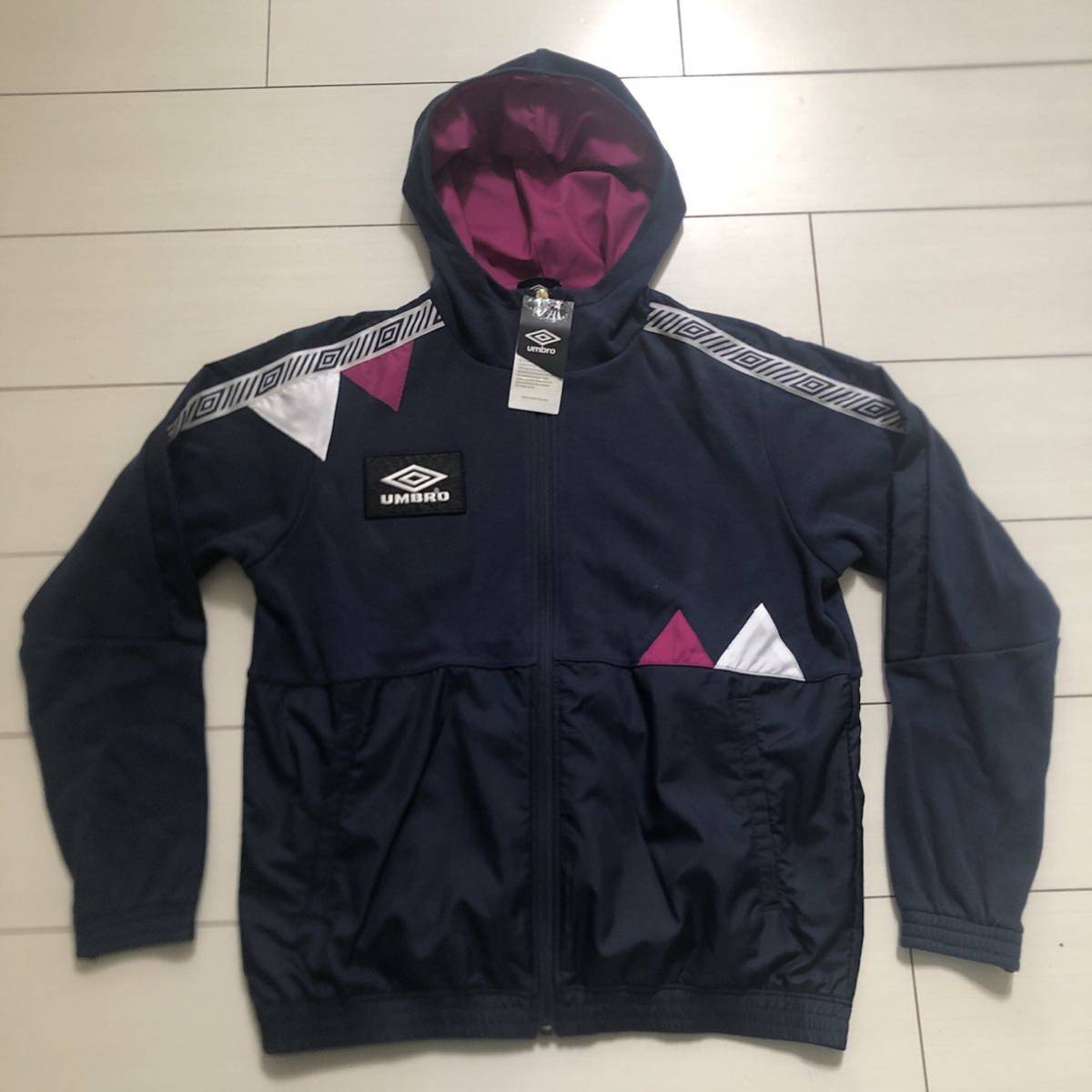 ☆￥13，200アンブロumbro☆ HERITAGEスウェットフーディージャケット【M】☆