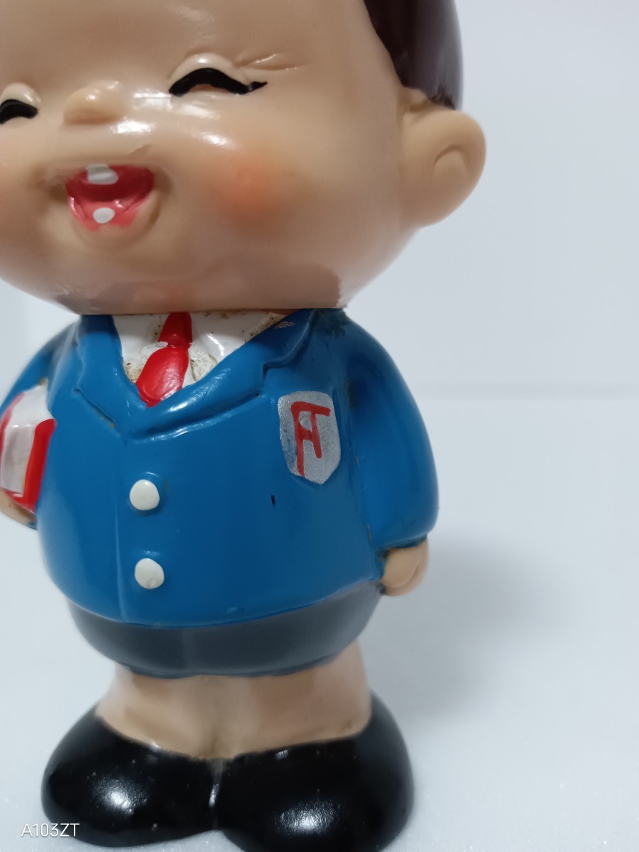 ②約9cm 新潟相互銀行 ソフビ 貯金箱/昭和レトロ/アンティーク/企業物