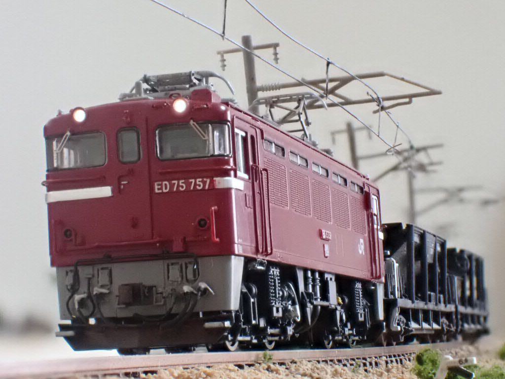 TOMIX ED75 700形後期型 品番7157 ウェザリング・加工(電気機関車