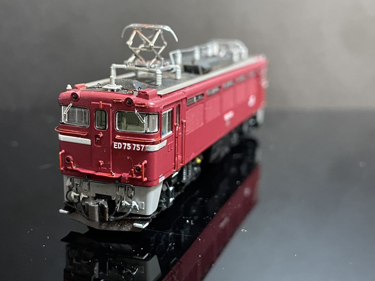 TOMIX ED75 700形後期型 品番7157 ウェザリング・加工(電気機関車
