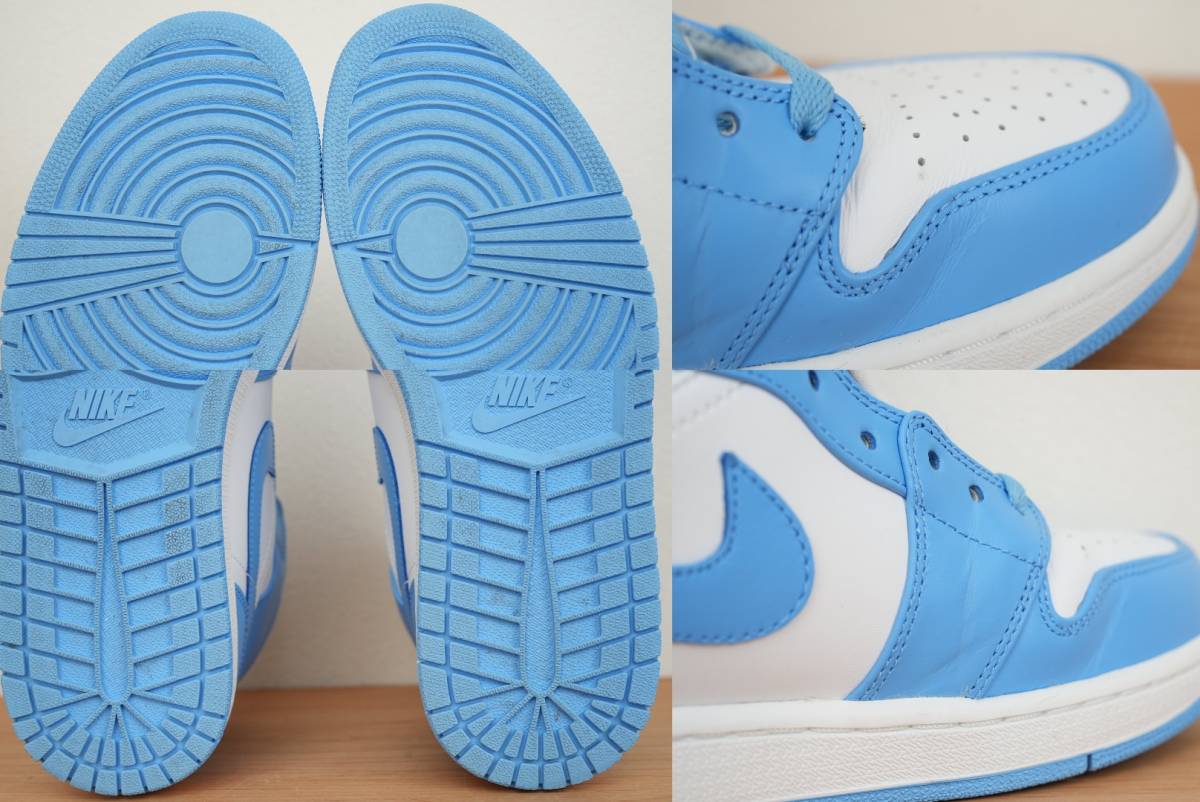 1円スタート 28cm 554724 106 Air Jordan 1 Retro Mid UNC エア 