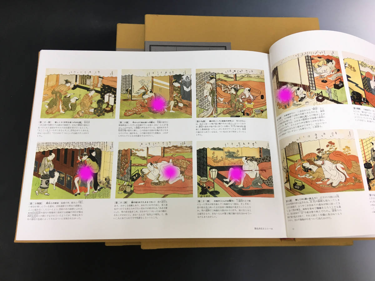 A02/古書2冊/春画「枕絵 上下巻 浮世絵揃物/大型本 小林忠 1995年初版 