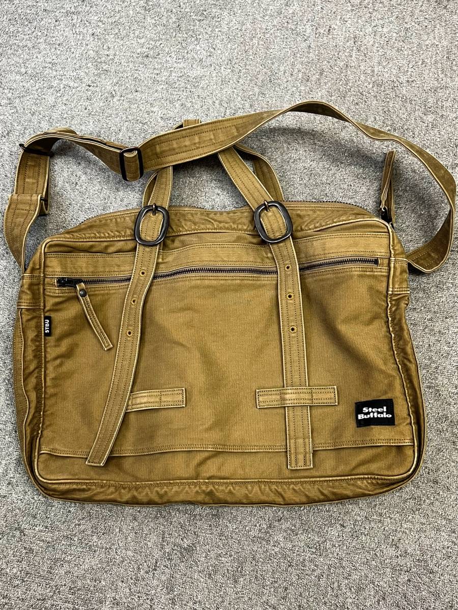 美品 レア 山口幸一　Steel Buffalo 「DECK」　BRIEF BAG　ポスト