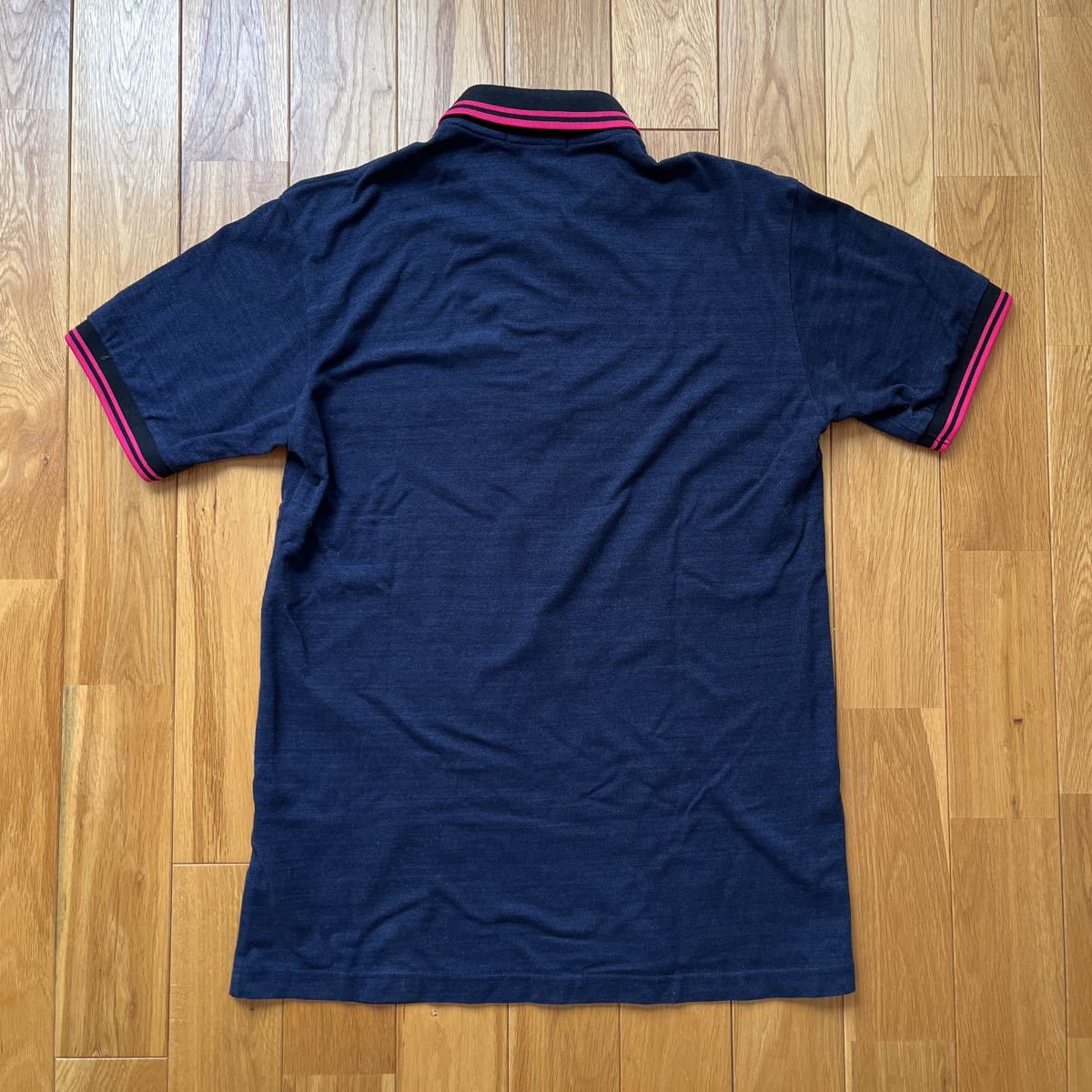 美品☆FRED PERRY フレッドペリー 半袖ポロシャツ サイズS ネイビー