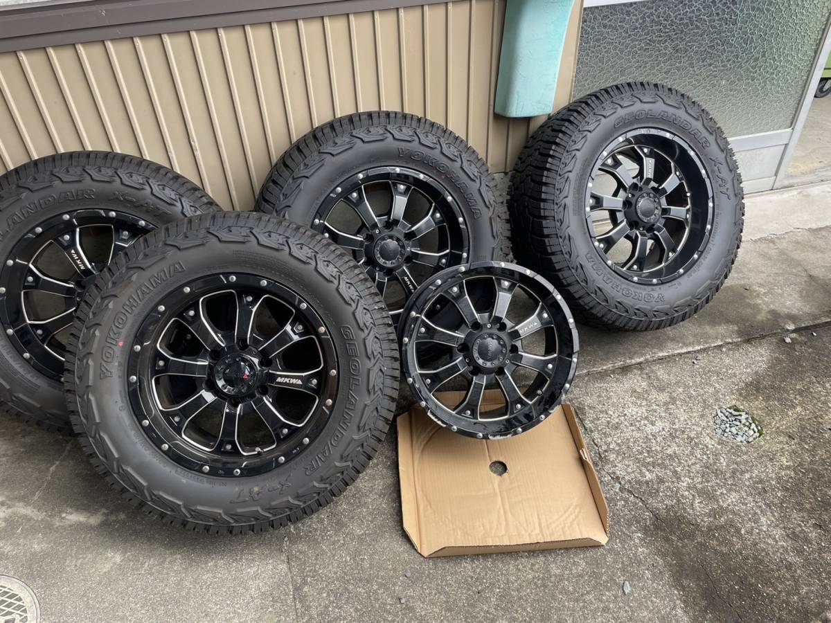 タイヤほぼ新品MKW MK-46 265/65R17 掻ける プラド
