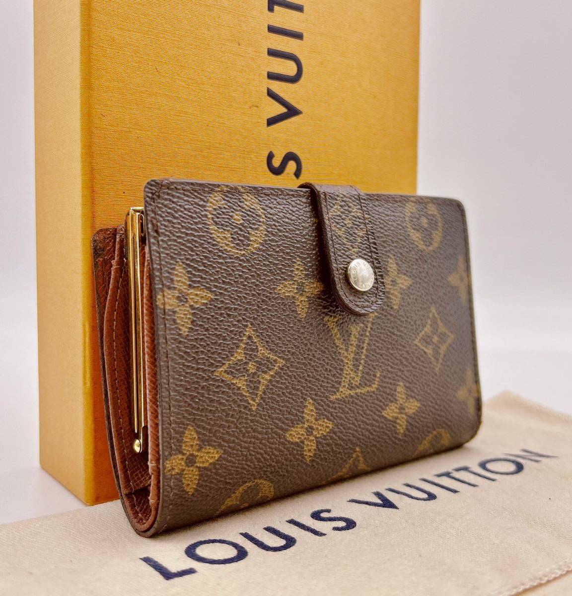 LOUIS VUITTON】ヴィトン ポルトモネビエノワ モノグラム がま口 二