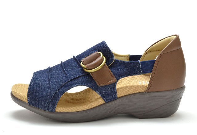 新品 トパーズ TZ-2336 ネイビーD 23.5cm レディースサンダル レディースコンフォートサンダル オフィスサンダル 抗菌 防臭 TOPAZ aruko 靴