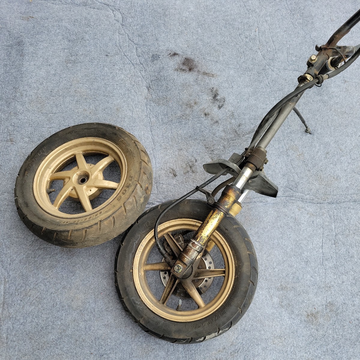 ホンダ ライブディオZX 純正足回り フロントフォーク ホイール ステム
