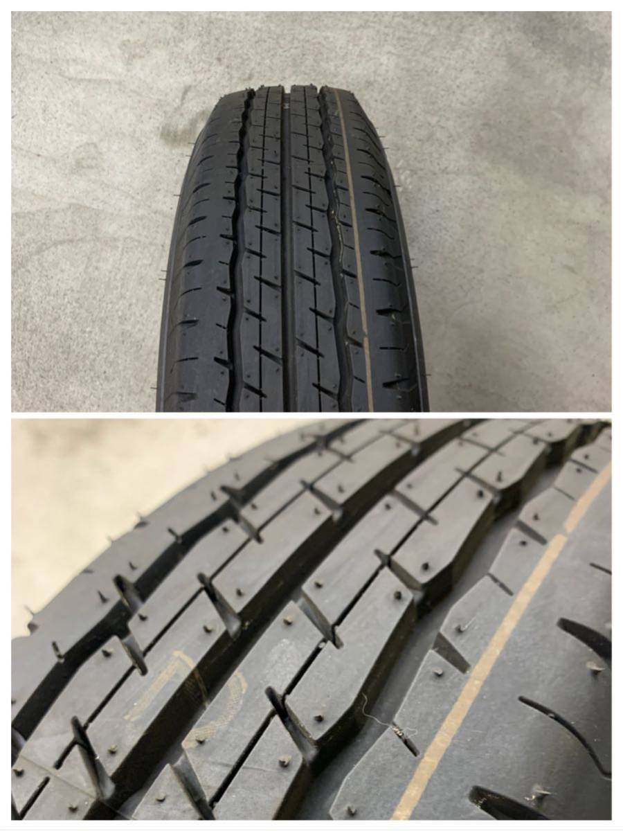 新車外しイボ付き！155/80R14 DUNLOP ダンロップ SP175L プロボックス 