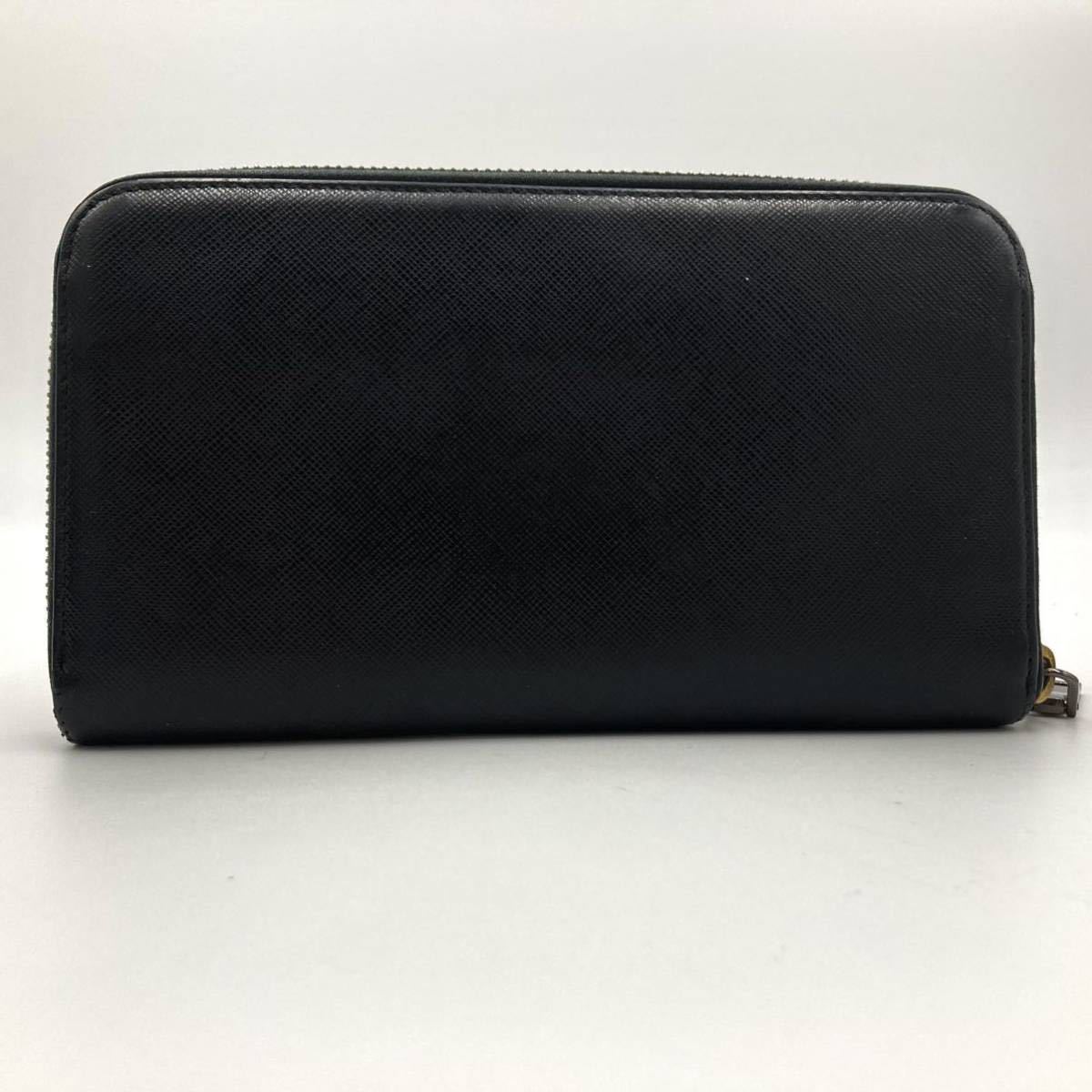 1円 【定番人気】 PRADA プラダ 長財布 ラウンドファスナー