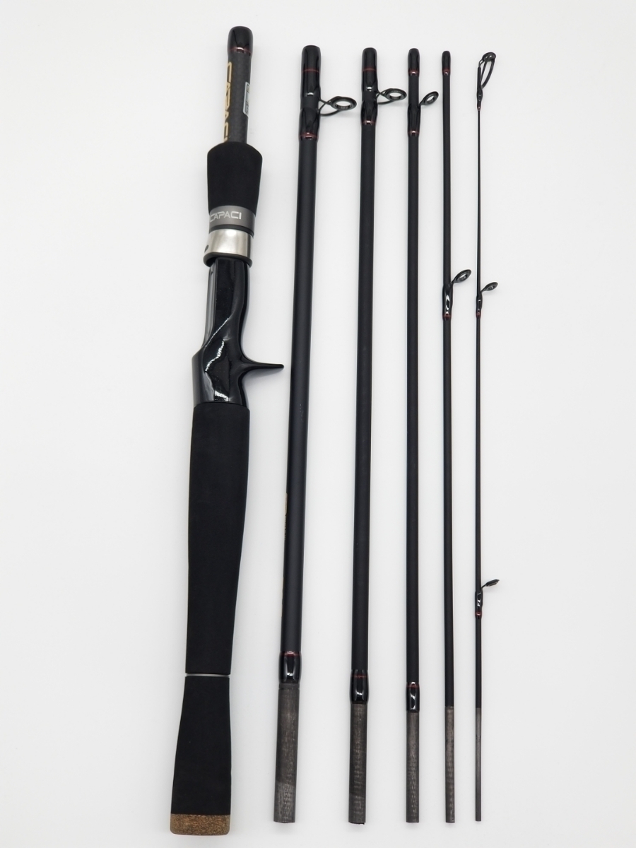 6.9フィート パックロッド ベイト ６ピース 仕舞45cm 未使用(6.9f モバイル ベイトロッド バス　メバリング等々)