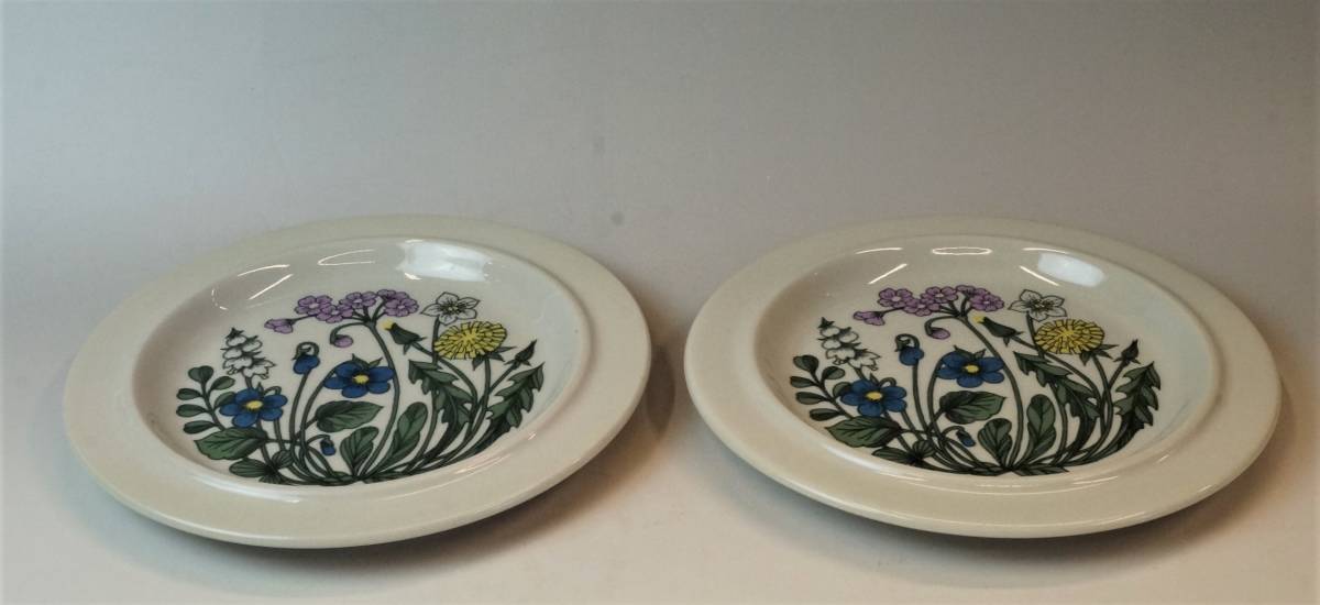 壱☆アラビア ARABIA フローラ Flora 20cm プレート 2客set