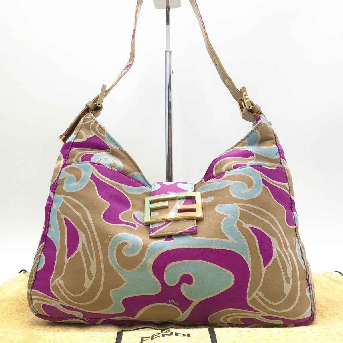1円【美品・超希少カラー】FENDI フェンディ マンマバケット ズッカ 
