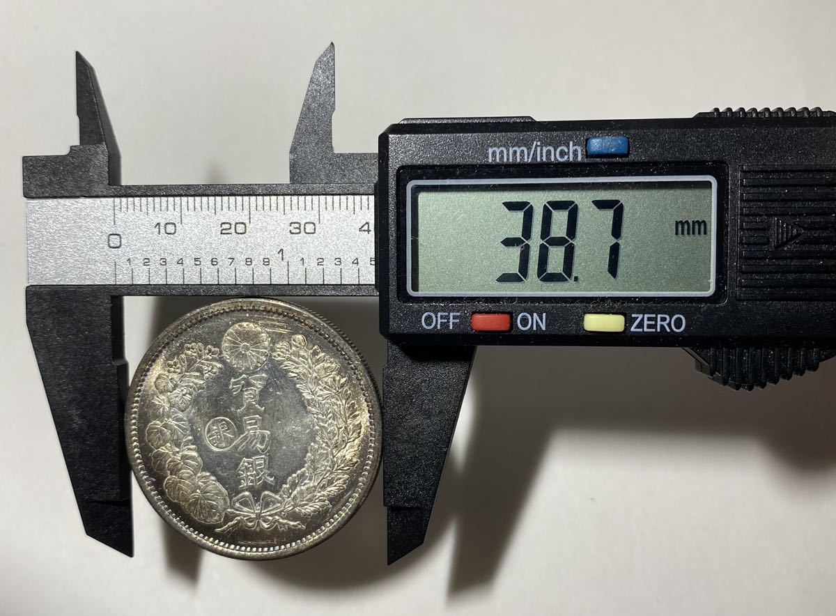 銀貨保証 明治9年貿易銀 1円銀貨 量目27.2g 直径38.7mm 厚み2.5mm 商品 