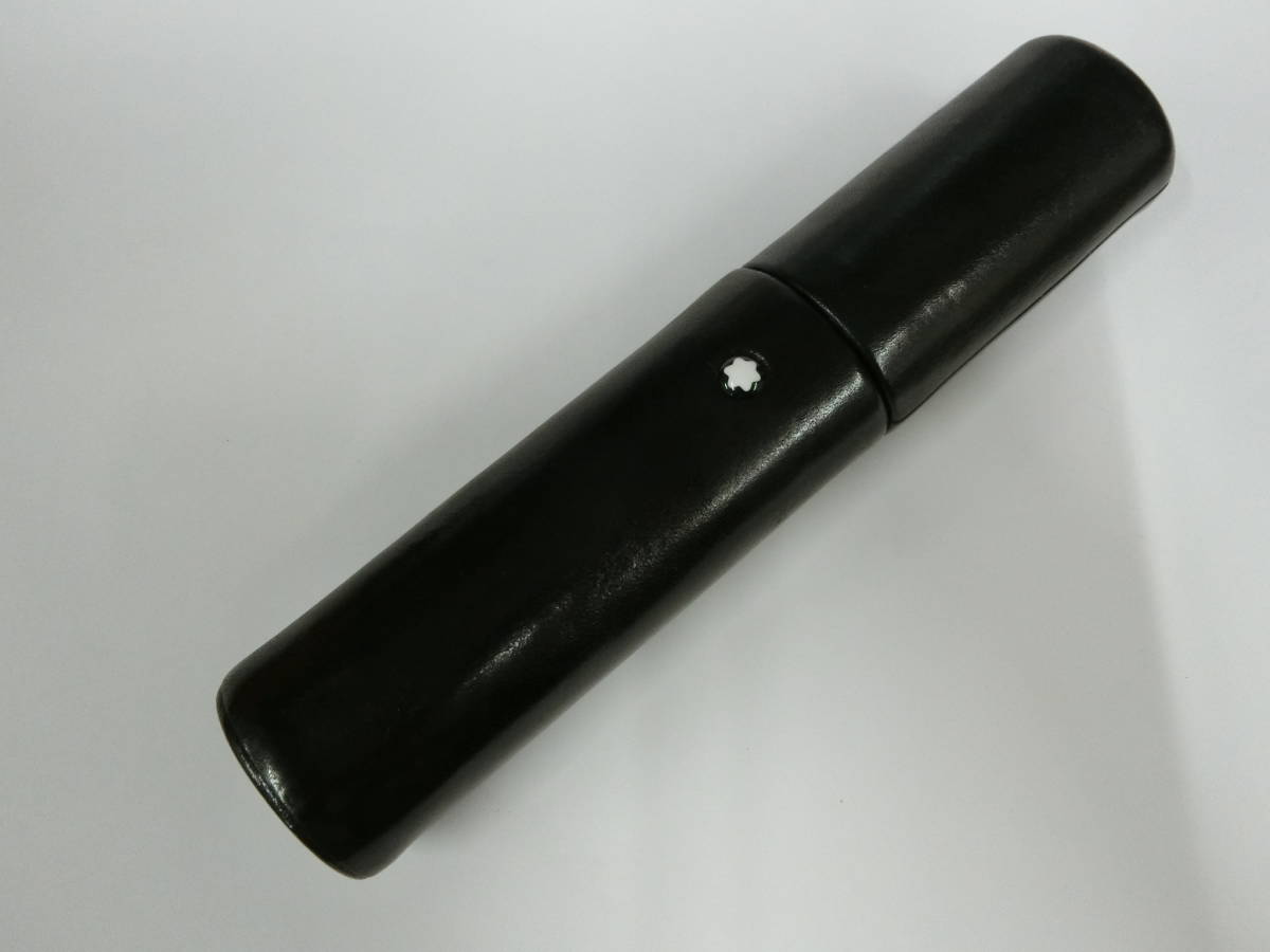 30343◇MONT BLANC モンブラン ペンケース レザー 約15.5x3x2.5cm