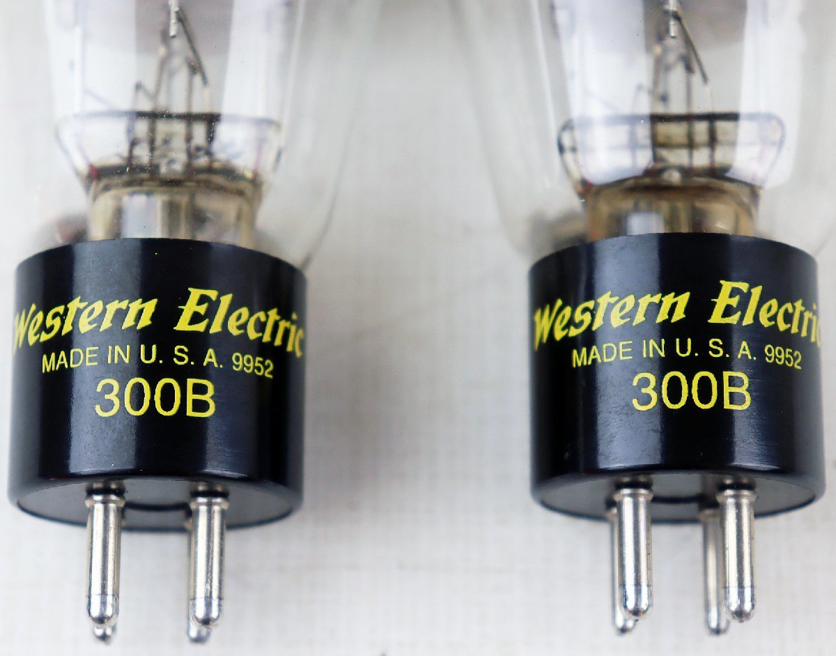 Western Electric 300B 真空管 2本セット SN/0539 真空管 300B Western ,出前に動作確認した オーディオ関連品 300Bモノ