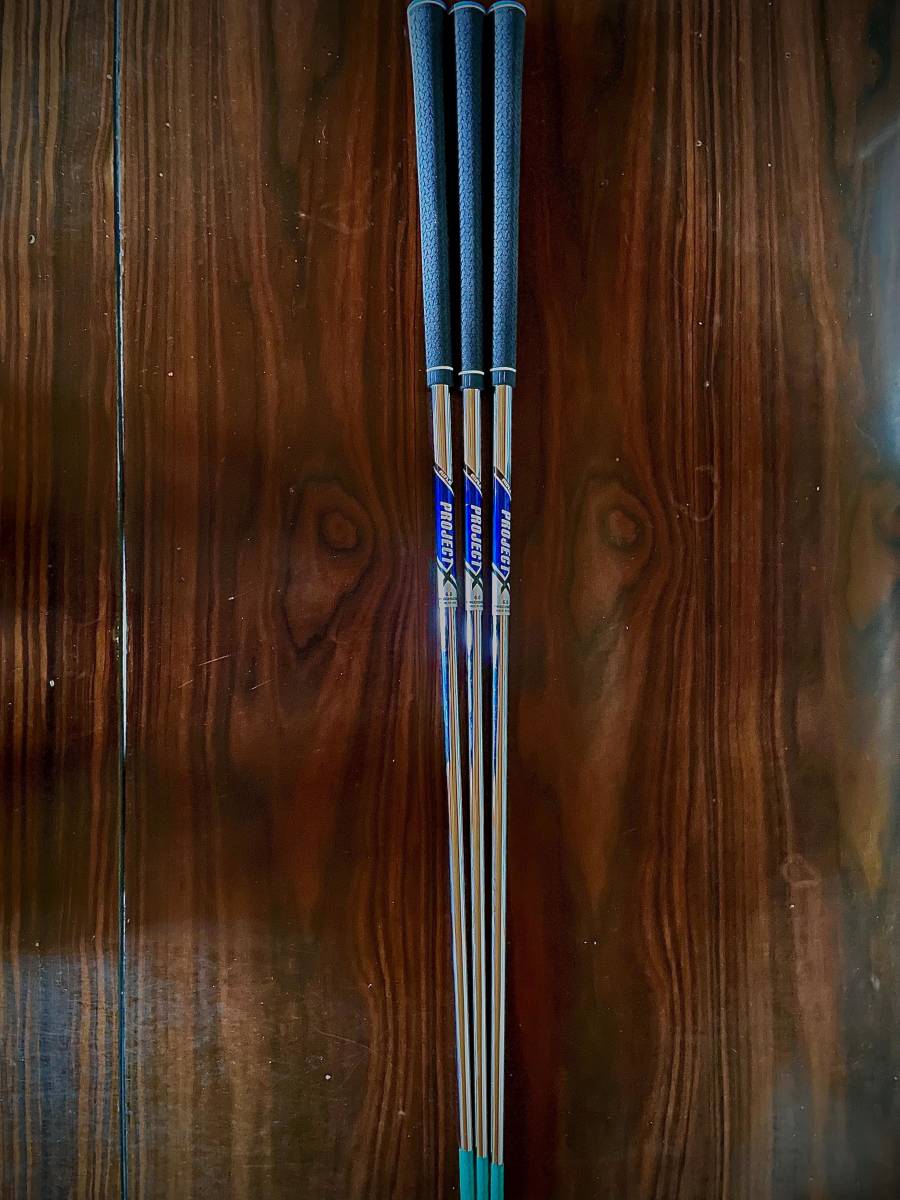 プロジェクトX 6.０　ウェッジ用　３本セット　グリップエリートバックライン有新品