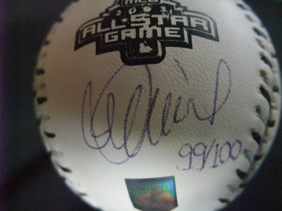 2003年オールスター☆イチロー直筆サイン入り公式球☆UPPER イチロー