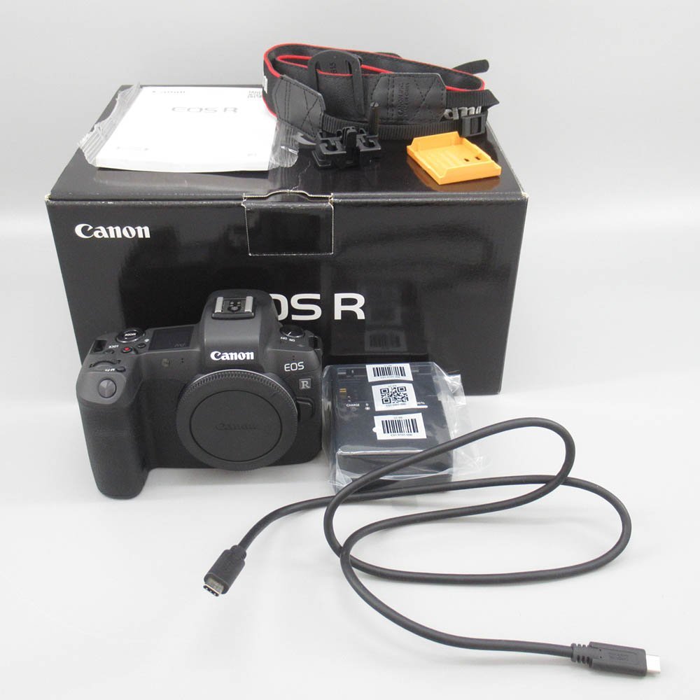 1円 Canon キヤノン EOS R ボディ 付属品付き 通電確認済み 現状品 