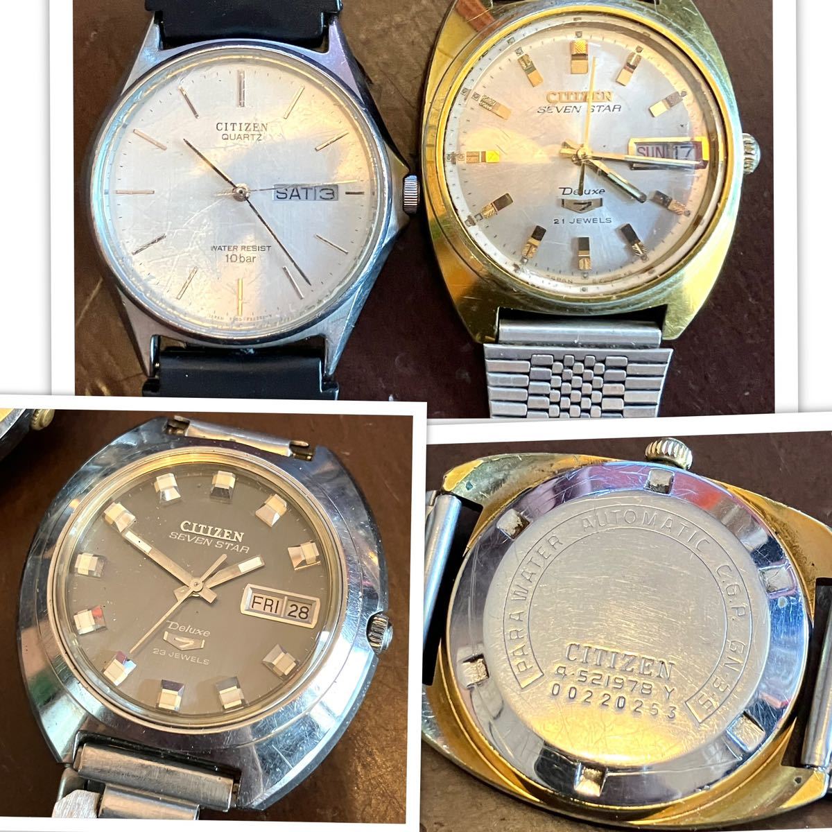 シチズン CITIZEN クリスタルセブン センターセコンド 腕時計 Seven 