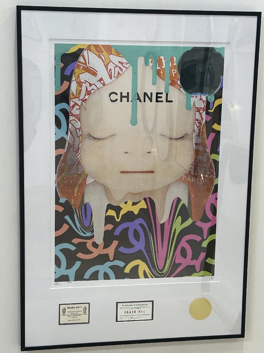 DEATH NYC 額付き 世界限定100枚 アートポスタ 奈良美智 NARA  