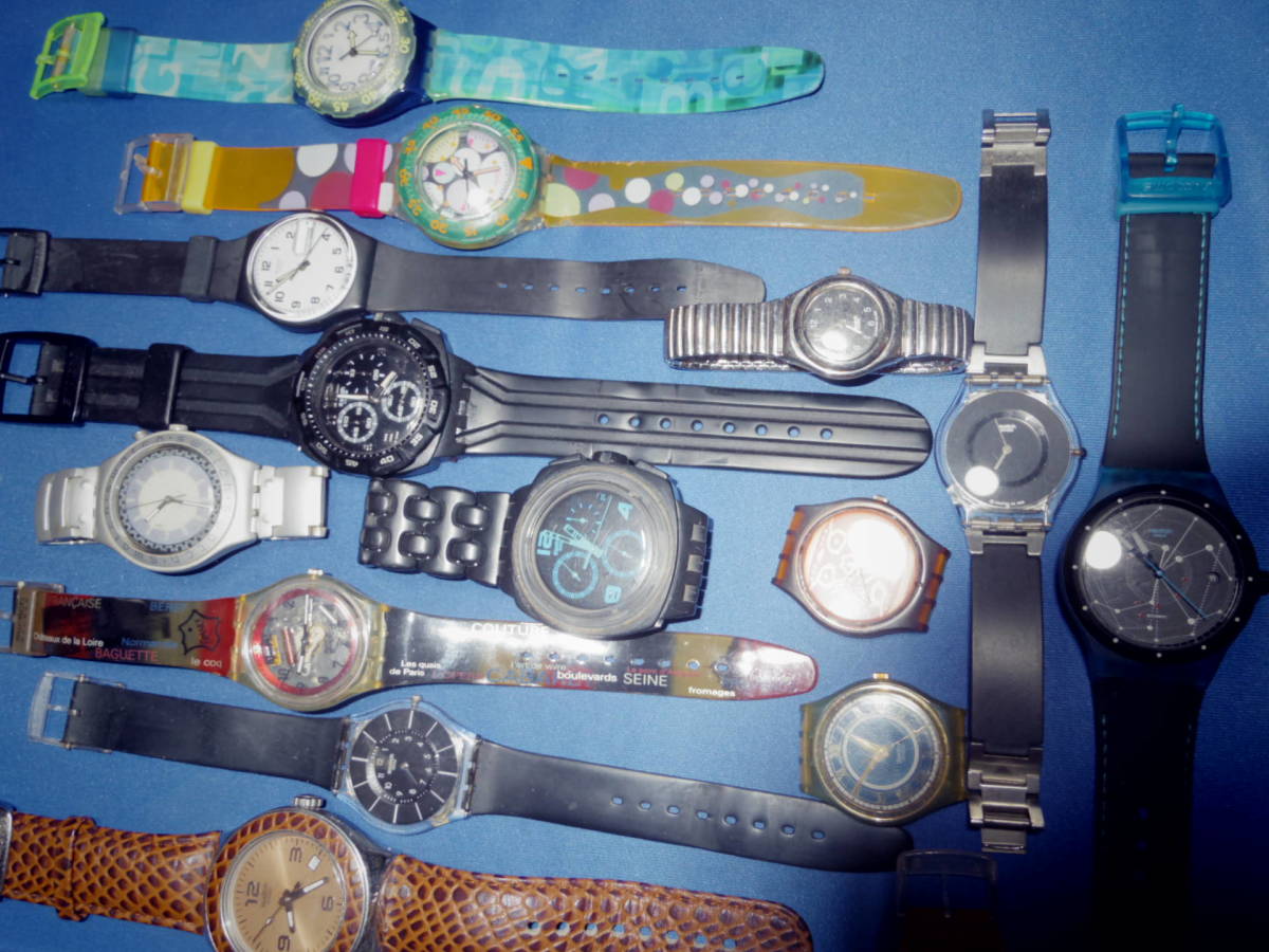 腕時計まとめ売り 動作未確認 SWATCHやG-SHOCKなど G-SHOCKbaby-G含む 