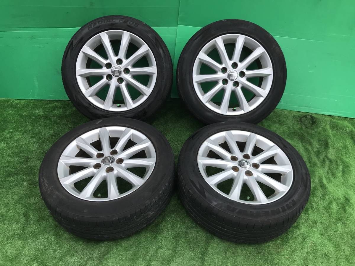トヨタ 200 クラウン 純正 17インチ 215/55ZR17 17×7J+45 PCD 114.3 
