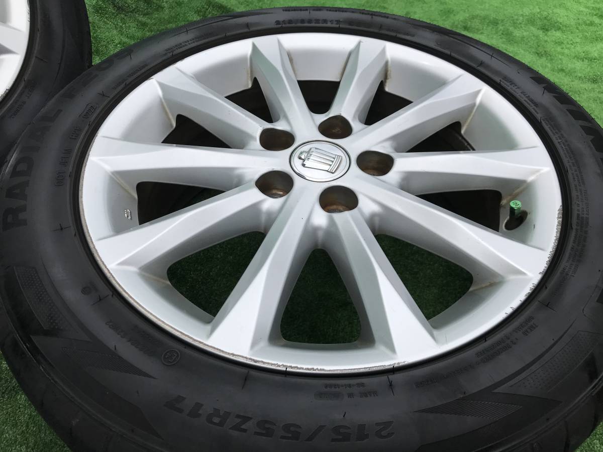 トヨタ 200 クラウン 純正 17インチ 215/55ZR17 17×7J+45 PCD 114.3 