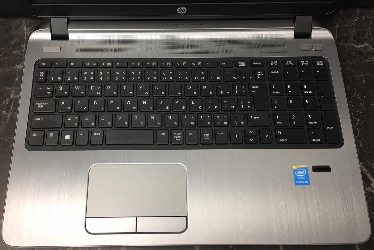 1円～ ■ジャンク HP PROBOOK 450 G2 / 第5世代 / Core i5 5200U 2.20GHz / メモリ 4GB / HDD 320GB / DVD / 15.6型 / OS無し / BIOS起動可