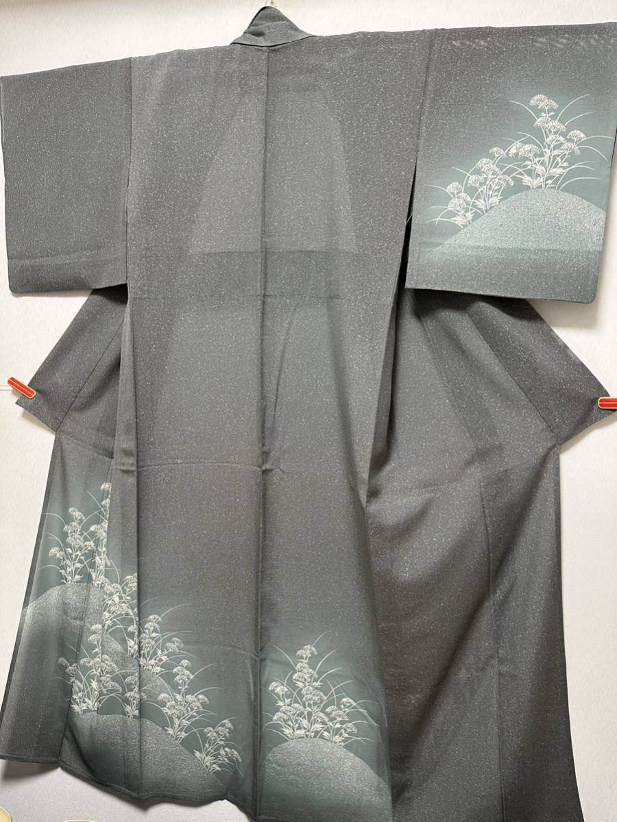 1000☆藤☆【銀通し□美彩なろうけつ染□作家物 1000☆藤☆【銀通し□美彩なろうけつ染□作家物