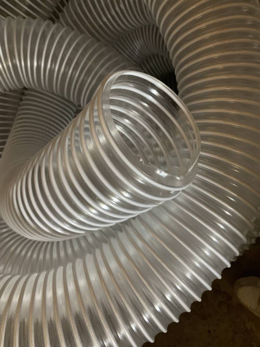 【訳品】集塵ホース　ダクトホース　木工　内系１００mm　　長さ10メートル程度