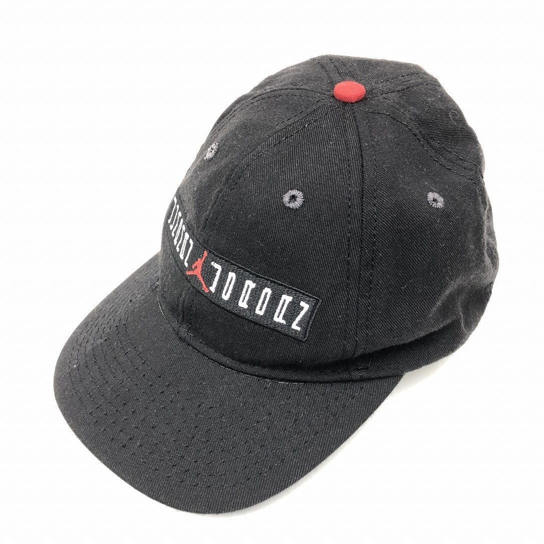 【90's】 NIKE / AIR JORDAN 11 SnapBack Cap ナイキ エアジョーダン MADE IN USA スナップバック キャップ ブラック @K