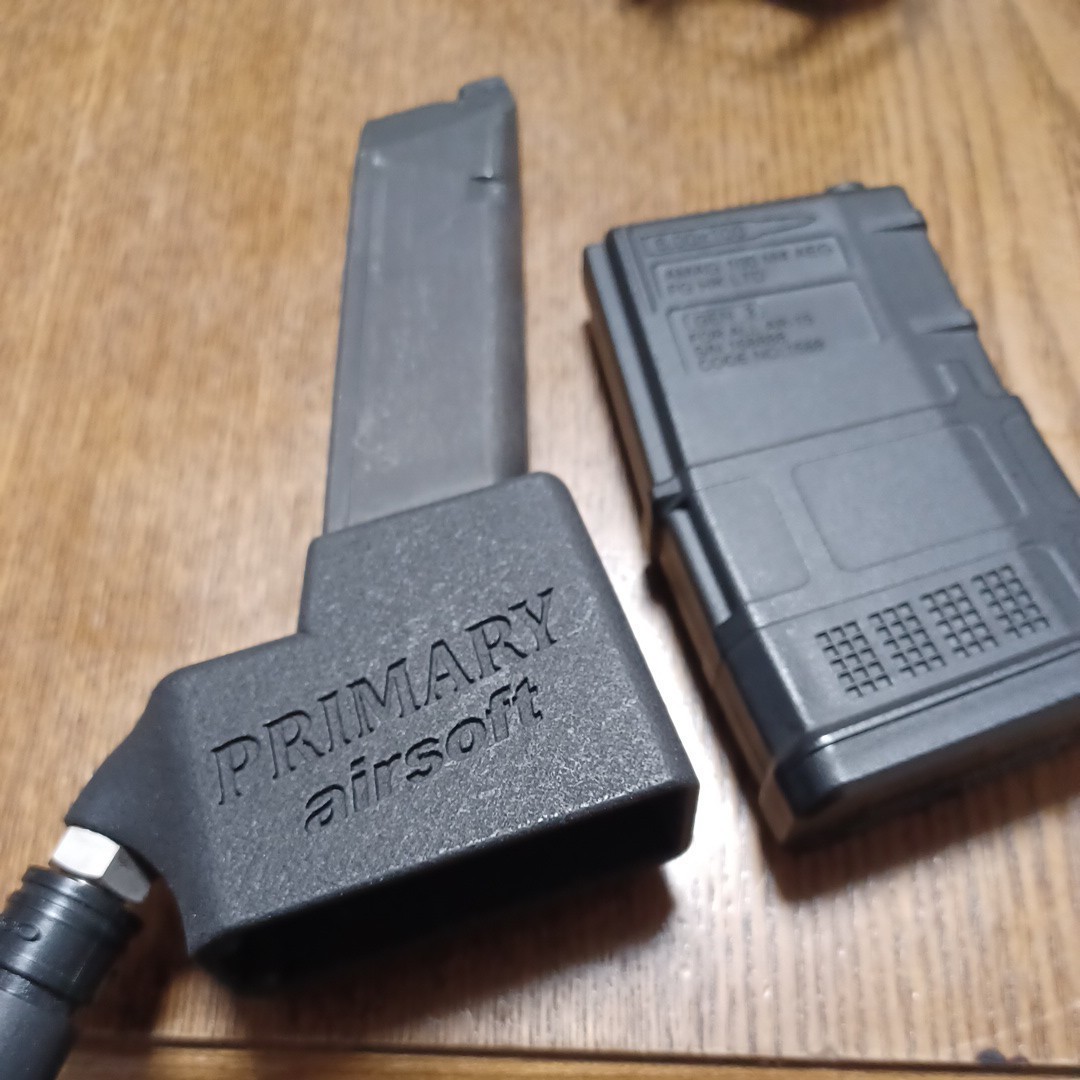 PRIMARY グロック airsoft m4マガジンアダプター 外部ソースHPA マルイ