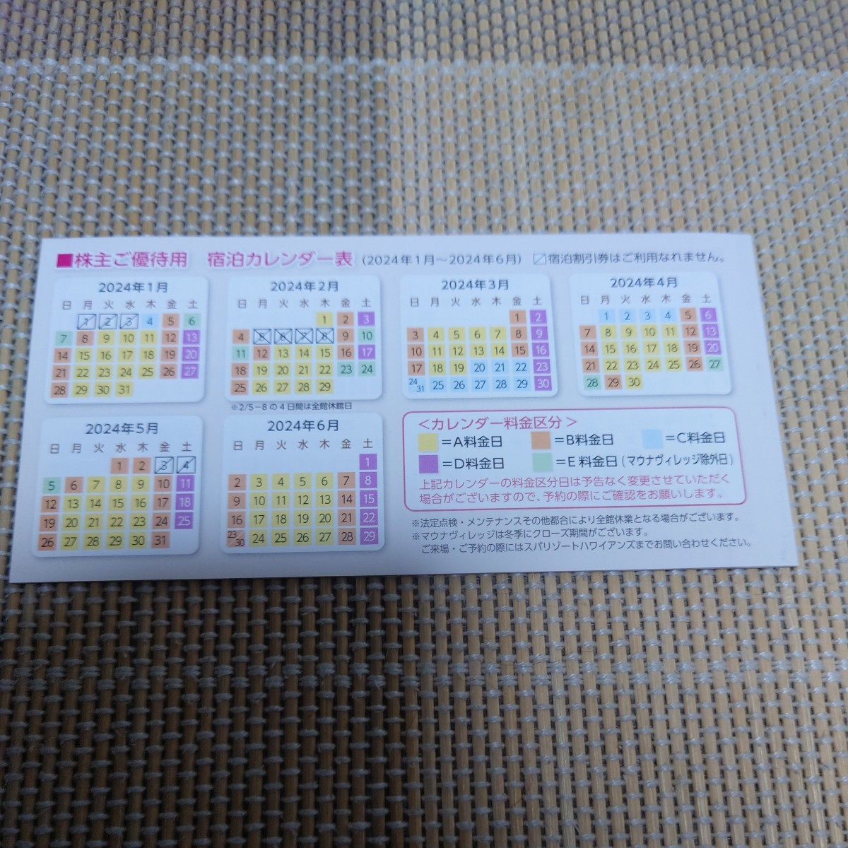 常盤興産 スパリゾートハワイアンズ きびしかっ 株主優待券4冊