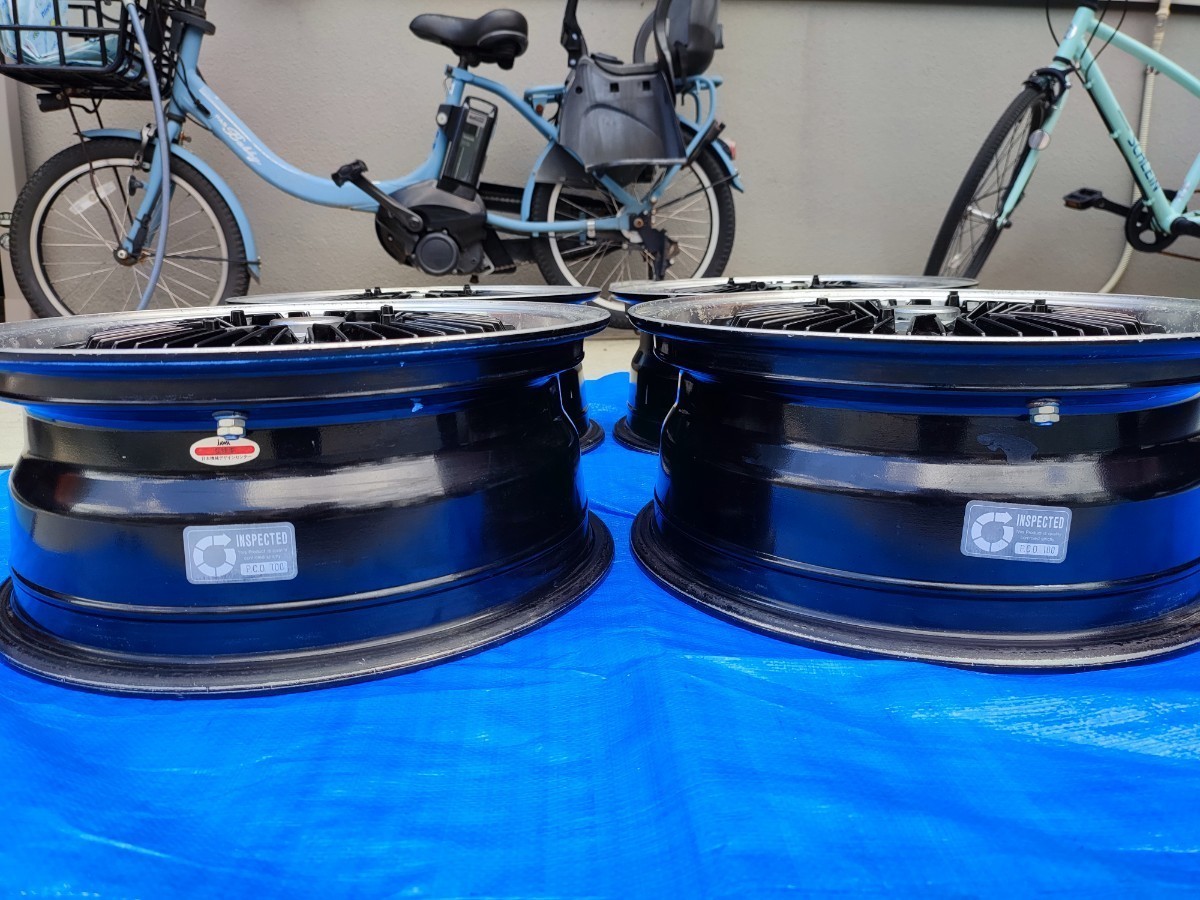 希少 15インチ 無限 MUGEN CF-48 15-6J +38 100/4H 4本セット 純正 