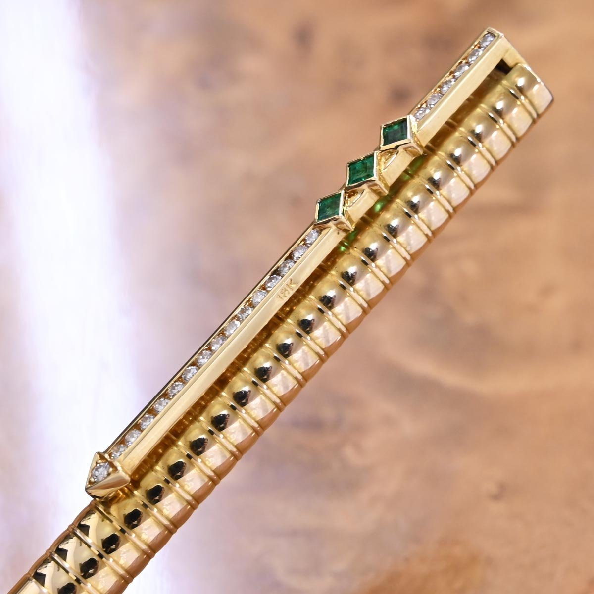 本物 極上品 S.T.デュポン K18ゴールド×ダイヤモンドクリップ ローラー