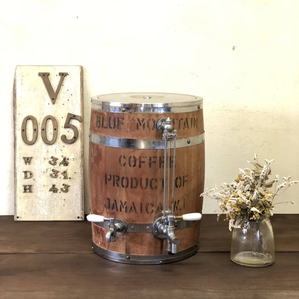 V005○W34×H43 アンティーク アイスコーヒーサーバー 氷冷式  