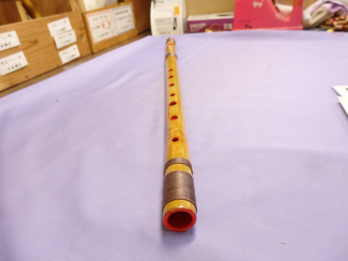 篠笛三本調子 G管】唄物 ドレミ調 天地糸巻 横笛 西洋音階3-63 篠笛三
