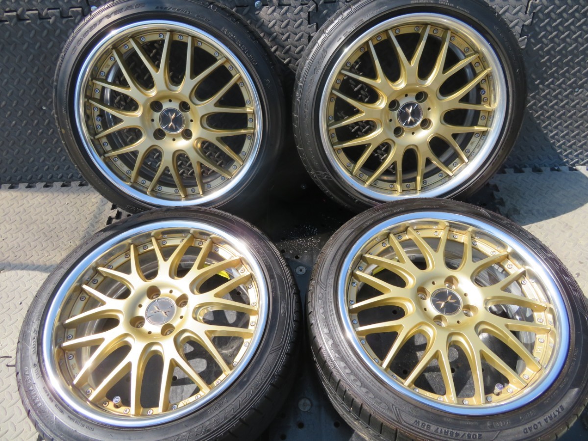 極上!!weds MAVERICK マーヴェリック 709M ゴールド 良溝 205/45R17