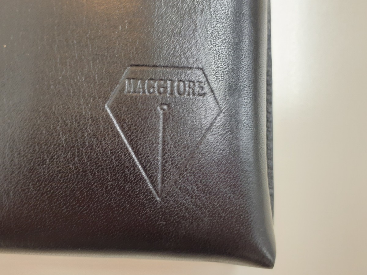 新品】MAGGIORE マッジョーレ ペンケース ロールタイプ 10本用 黒 極美