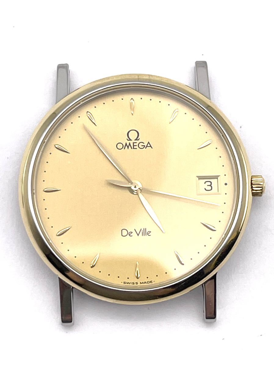OMEGA オメガデビル クオーツ ケースのみ 東芝勤続表彰記念品 2023.7.3電池交換済
